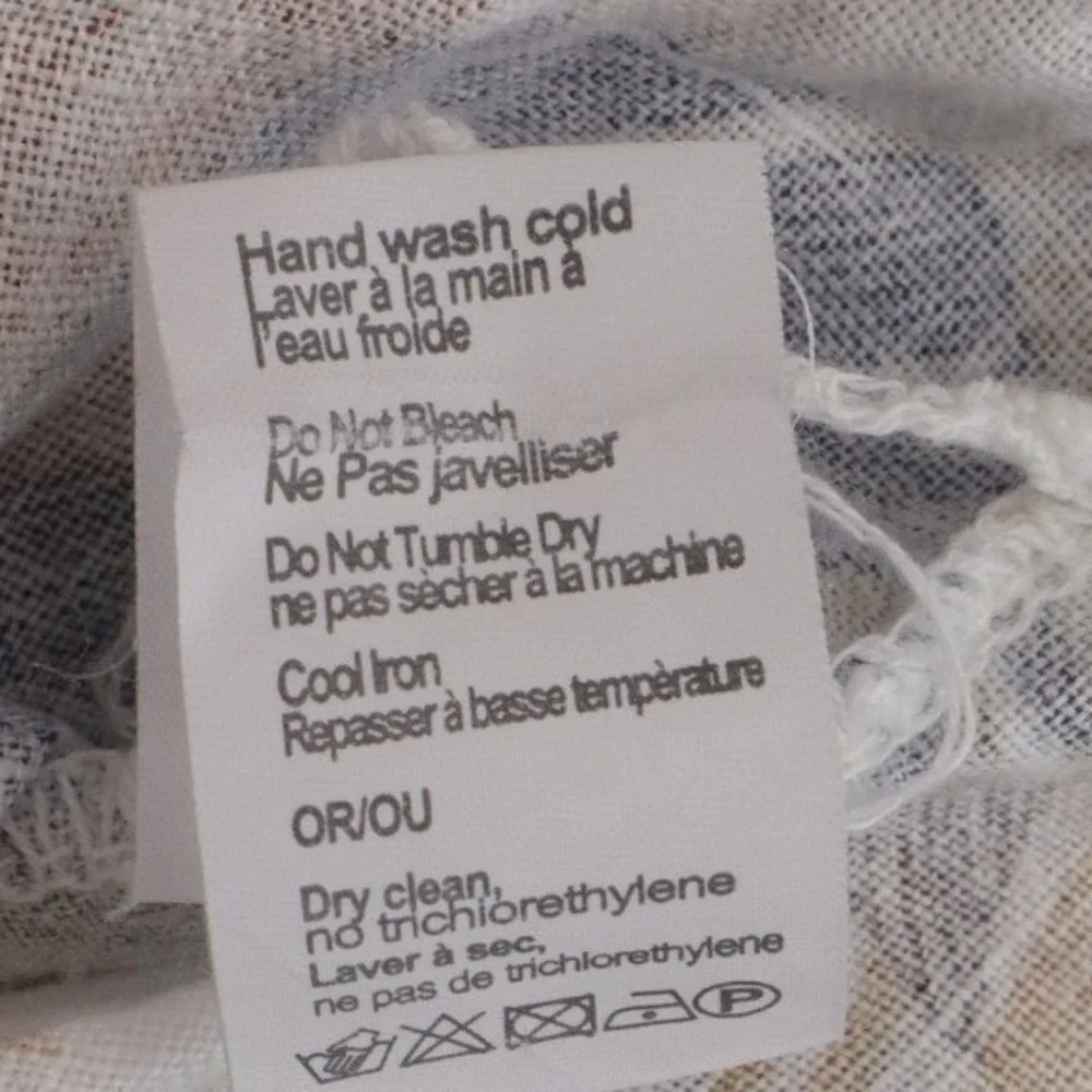 Rosemarine Linen Floral Shirt Dress Button Front Roll Tab Italy Size M - Picture 11 of 11